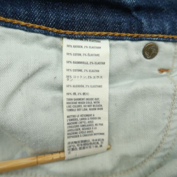 Abercrombie & Fitch Jeans Women's Size 8R Blue Mid-Rise Erin Straight 32" Inseam - Picture 10 of 16